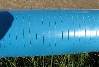 Добре слочен филтър: основа - пластмасова тръба