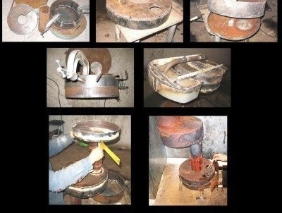 Поетапно производство на печката според чертежа